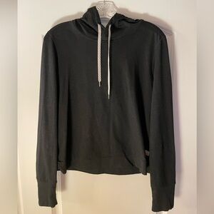 Vuori Halo Cropped Hoodie - M Black